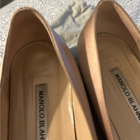 Manolo Blahnik Women's Hangisi Flats Blush Sz 9.5 (42 1/2) - Picture 10 of 11